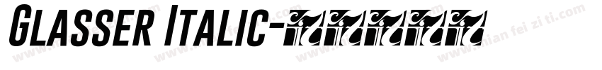 Glasser Italic字体转换